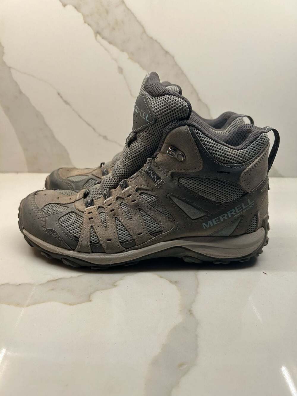 Merrell Accentor 3 Mid WP Hiking Boots Gray Waterproof (Size: 9.5)